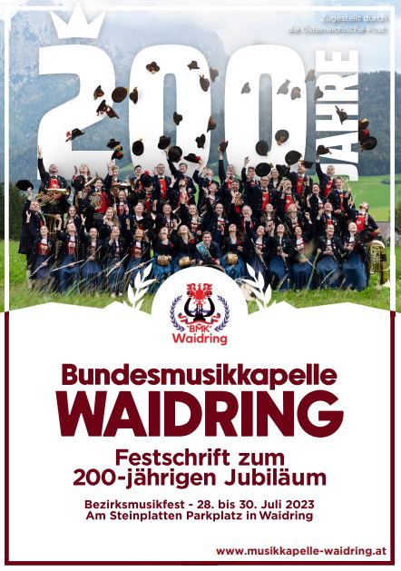 Festschrift 2023 Bundesmusikkapelle Waidring